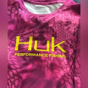 Huk Hot Pink Performance Fishing Shirt